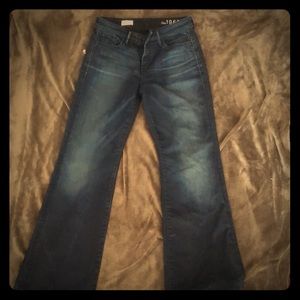 Dark high rise jeans